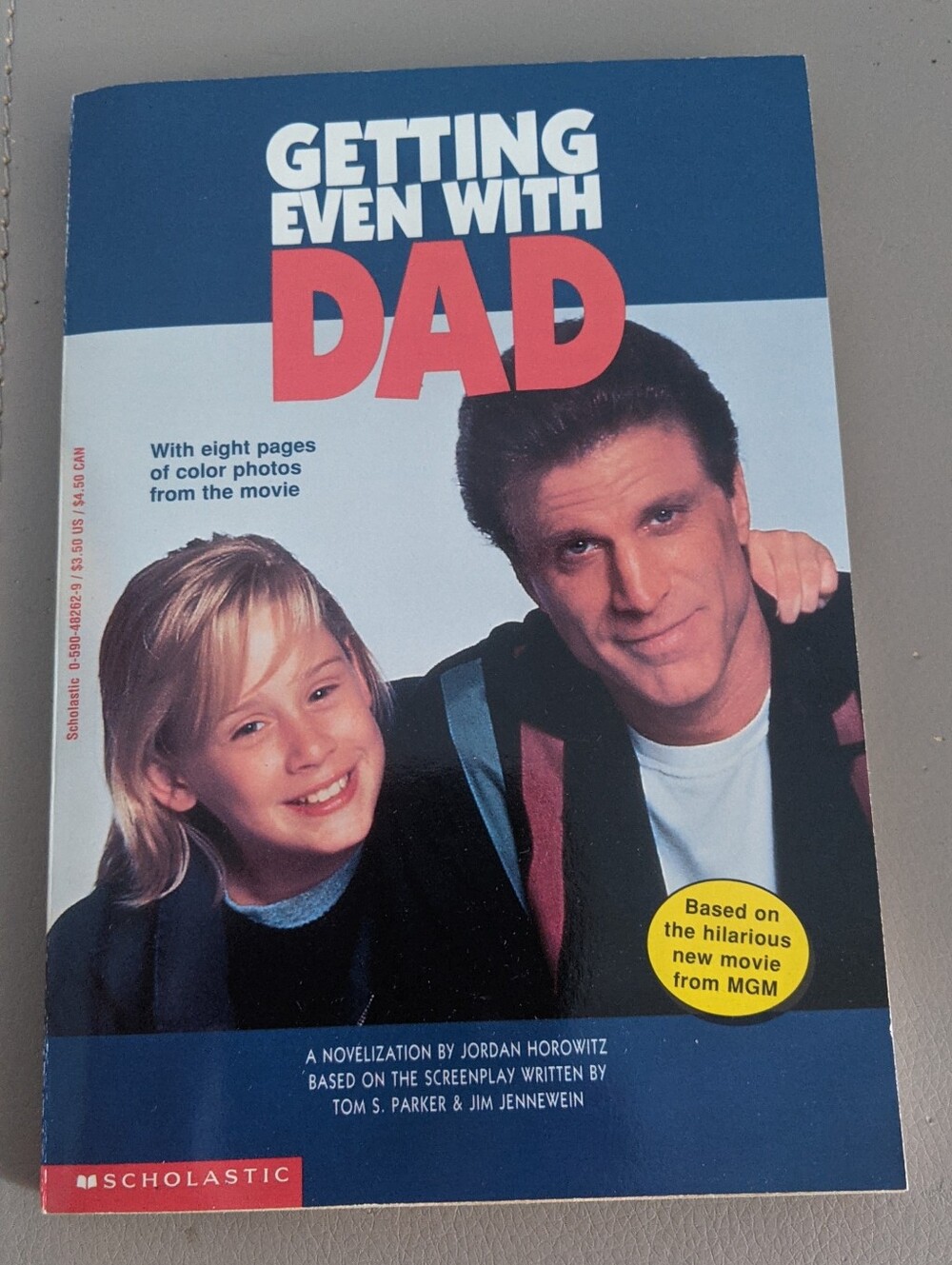 "Getting Even With Dad" Paperback Movie Book Scholastic 1994 MacCauley Culkin